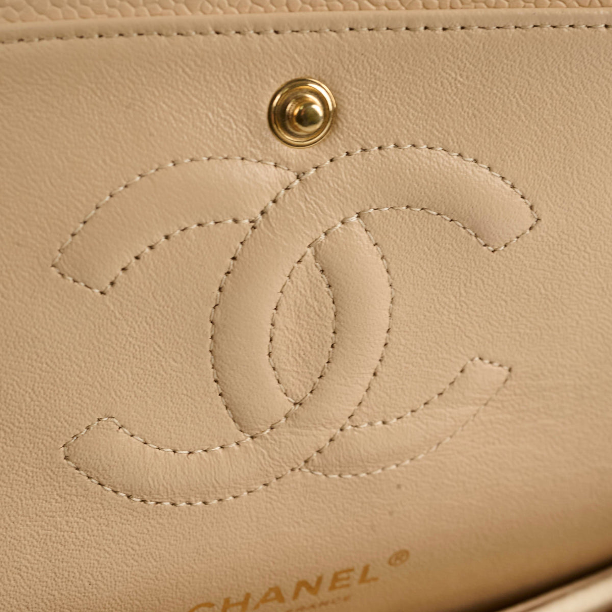 Chanel Classic Flap Medium/Large M/L Caviar Beige - photo 8