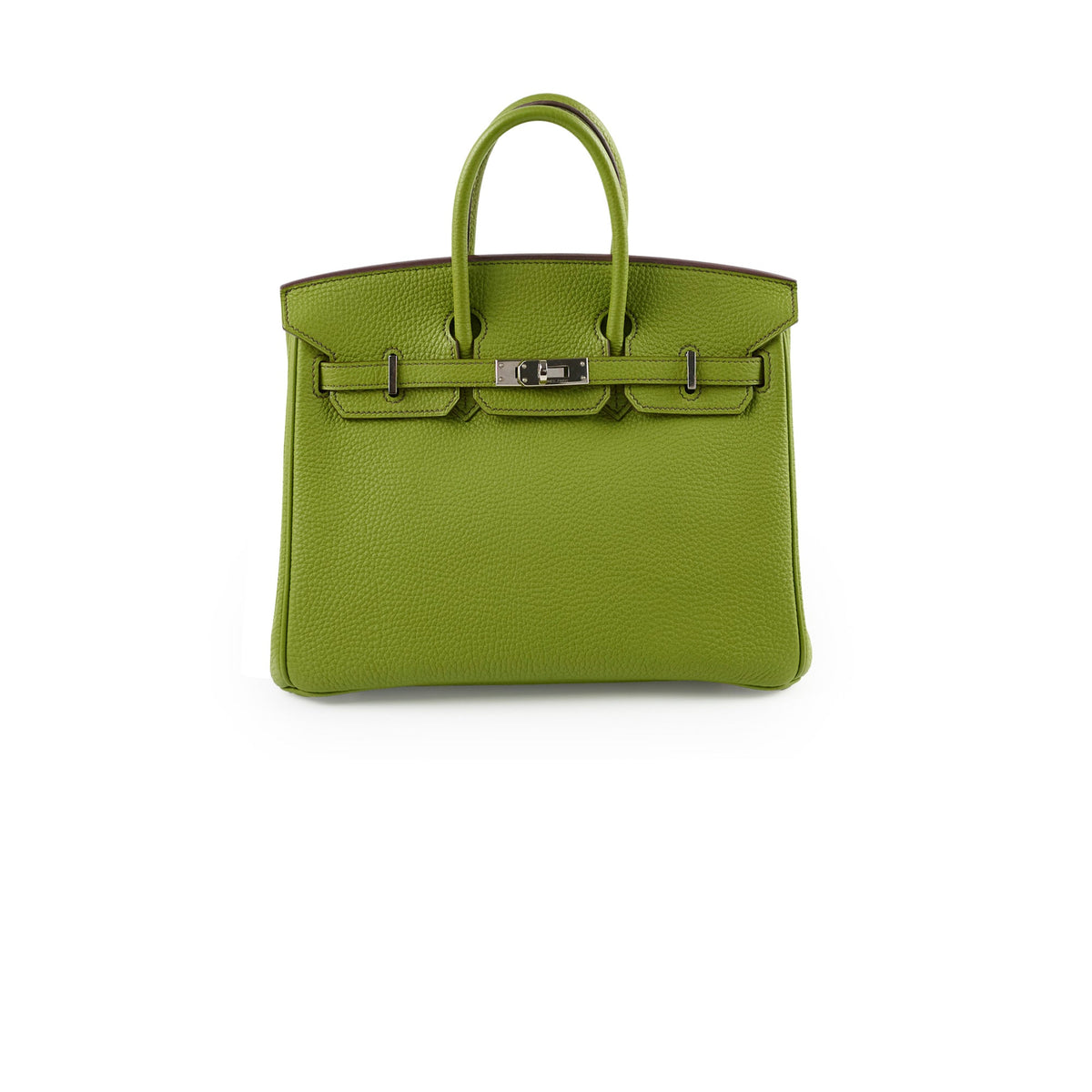 Hermes Birkin 25 Togo PHW Vert Anis M Square Stamp - photo 1