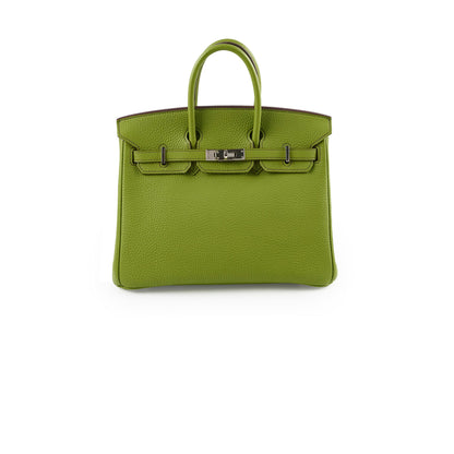 Hermes Birkin 25 Togo PHW Vert Anis M Square Stamp - photo 1