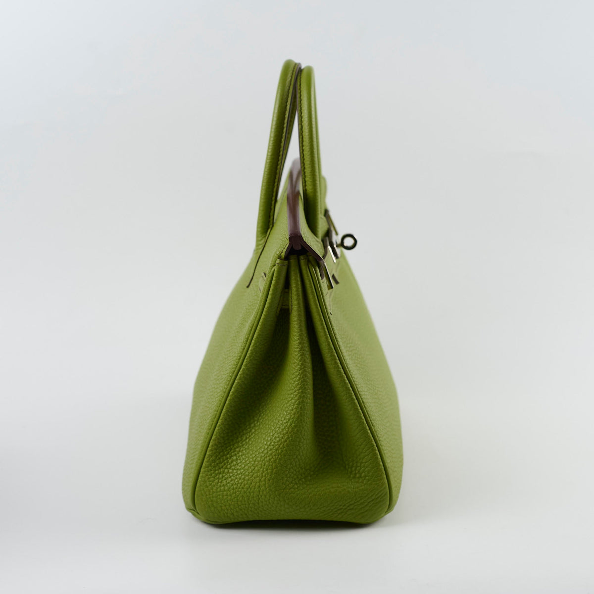 Hermes Birkin 25 Togo PHW Vert Anis M Square Stamp - photo 3