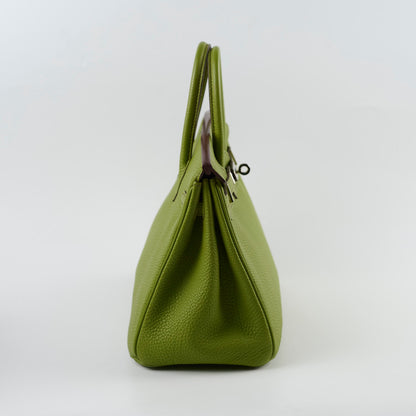 Hermes Birkin 25 Togo PHW Vert Anis M Square Stamp - photo 3