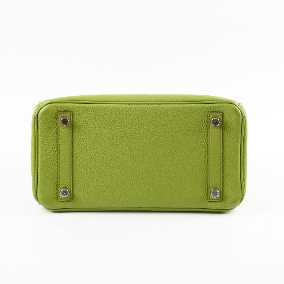 Hermes Birkin 25 Togo PHW Vert Anis M Square Stamp - photo 4