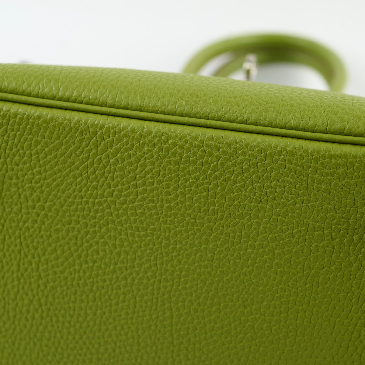 Hermes Birkin 25 Togo PHW Vert Anis M Square Stamp - photo 13