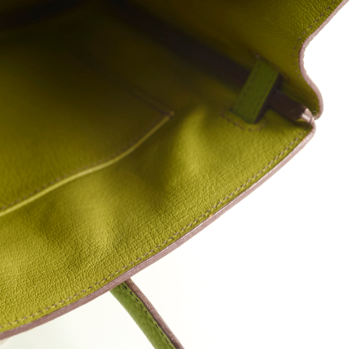 Hermes Birkin 25 Togo PHW Vert Anis M Square Stamp - photo 8