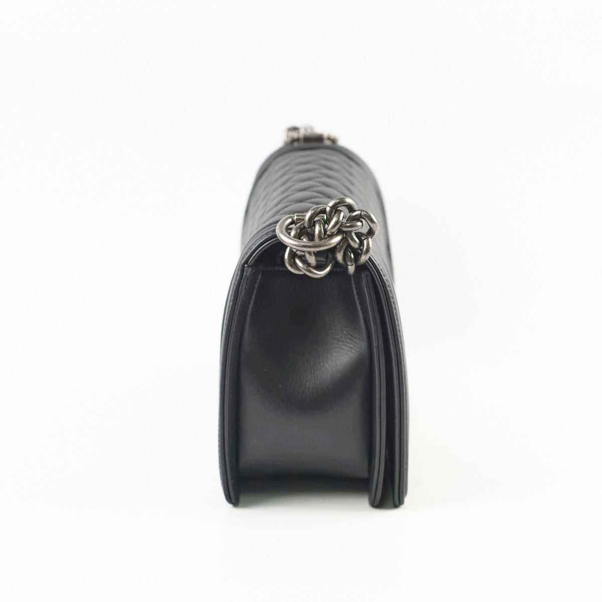 Chanel Old Medium Boy Black Microchipped - photo 3