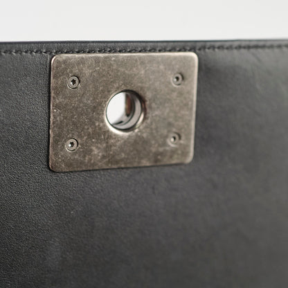 Chanel Old Medium Boy Black Microchipped - photo 7
