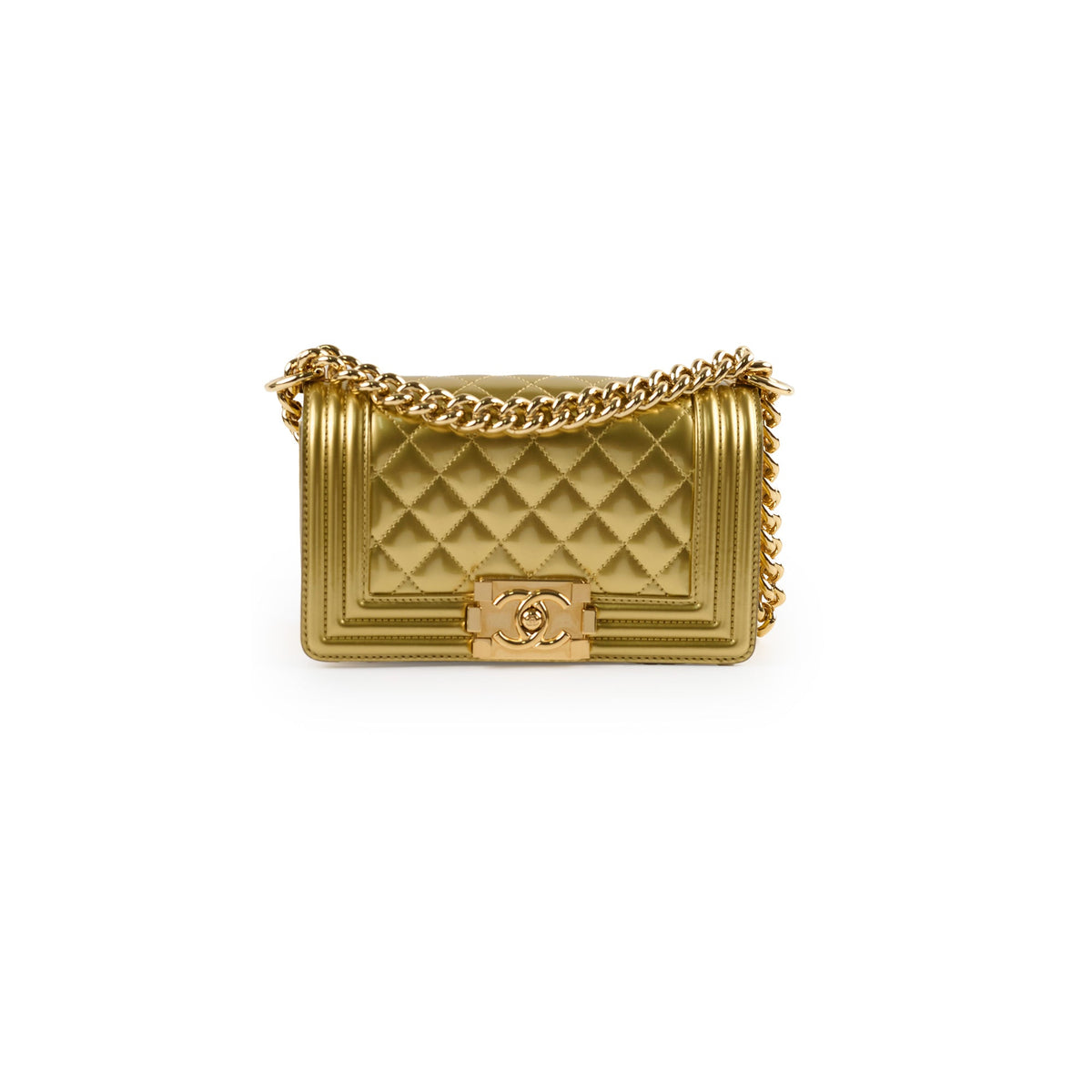 Chanel Small Boy Gold 19 Series - photo 1