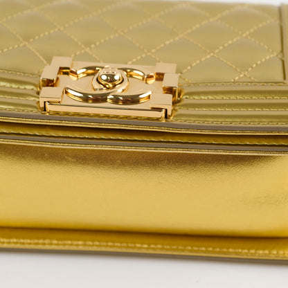 Chanel Small Boy Gold 19 Series - photo 12