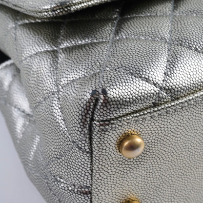 Chanel Small Coco Handle Metallic Silver 28 Series - photo 17