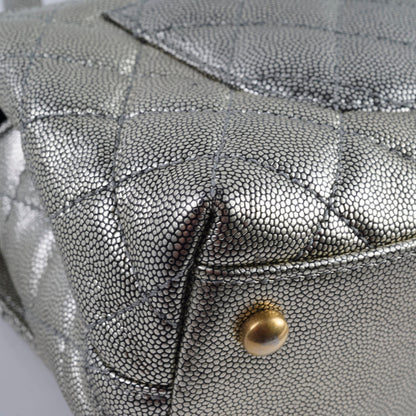 Chanel Small Coco Handle Metallic Silver 28 Series - photo 15