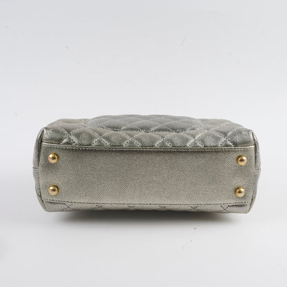 Chanel Small Coco Handle Metallic Silver 28 Series - photo 5