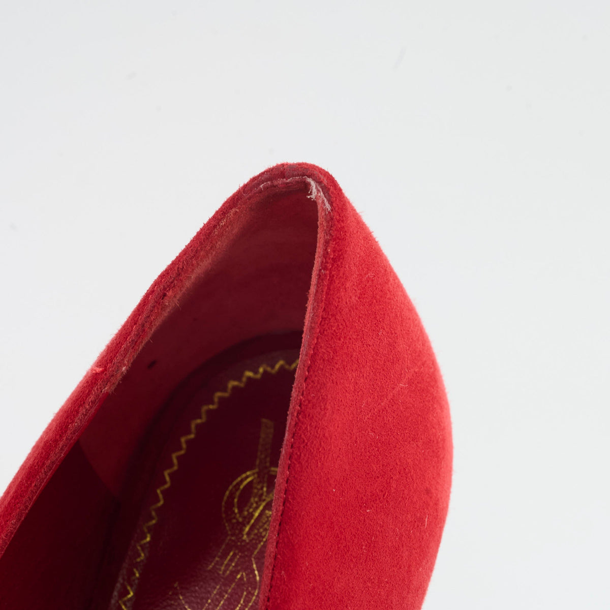 Saint Laurent Pumps Red Suede Size 38.5 - photo 5