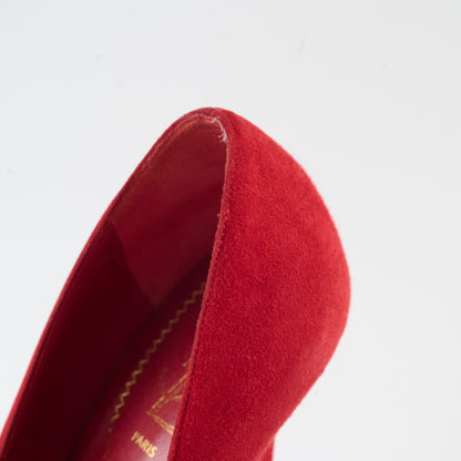 Saint Laurent Pumps Red Suede Size 38.5 - photo 4