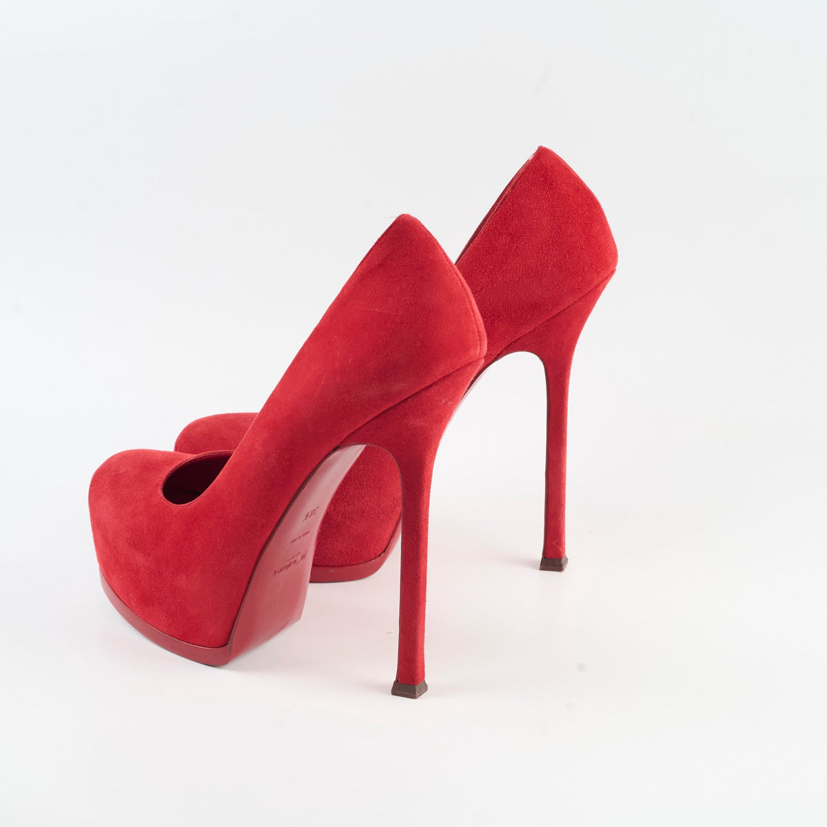 Saint Laurent Pumps Red Suede Size 38.5 - photo 3