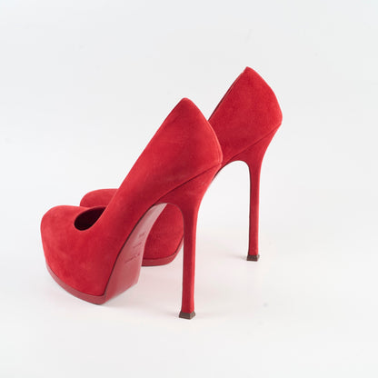 Saint Laurent Pumps Red Suede Size 38.5 - photo 3