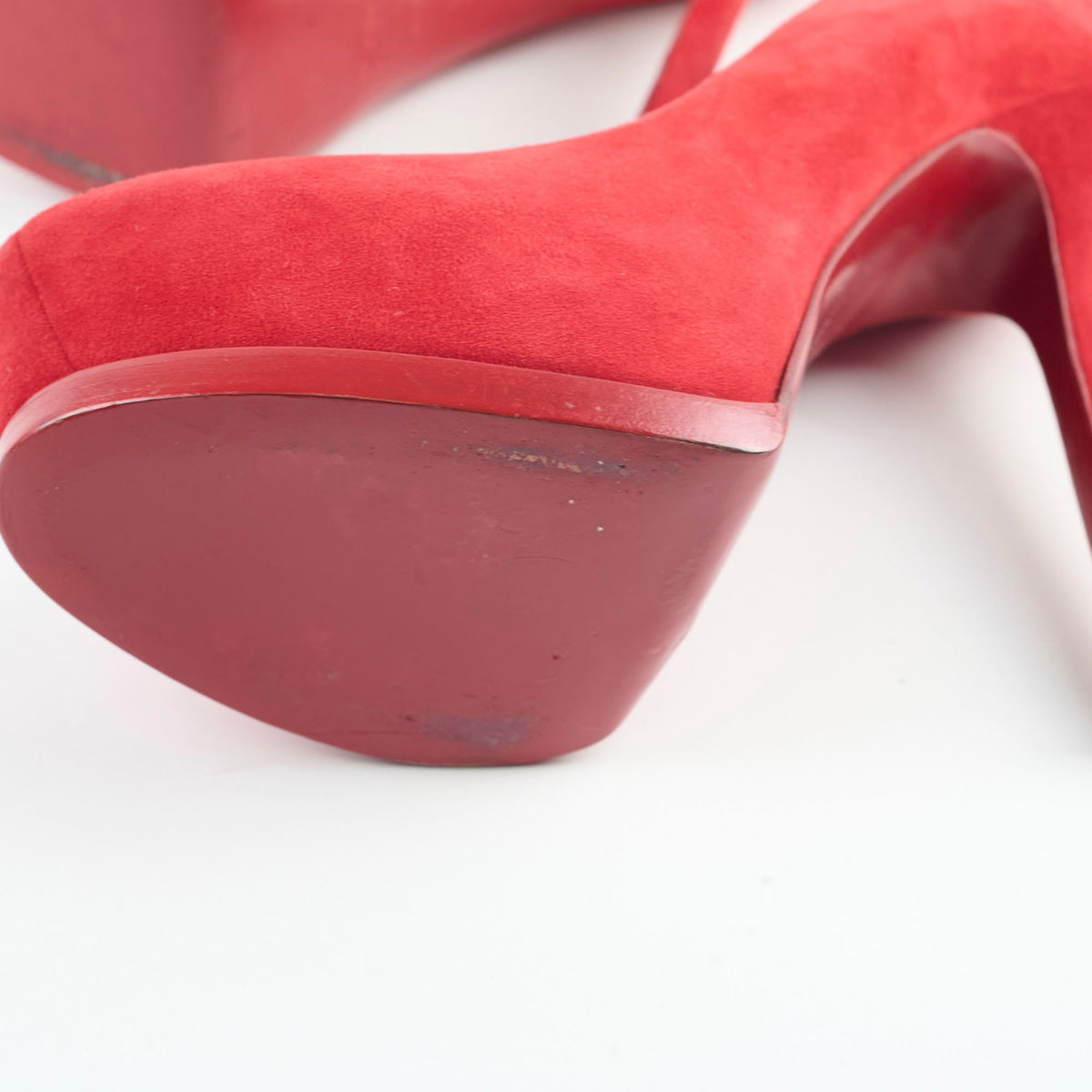 Saint Laurent Pumps Red Suede Size 38.5 - photo 11