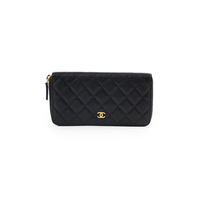 Chanel Zippy Caviar Wallet Black - photo 1