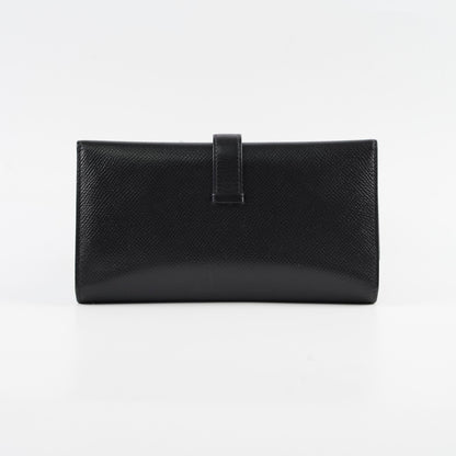 Hermes Bearn Wallet Epsom Black N Square Stamp - photo 2