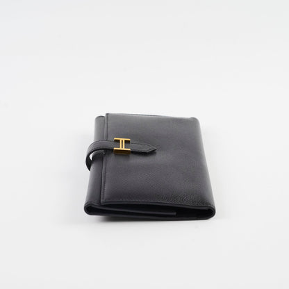 Hermes Bearn Wallet Epsom Black N Square Stamp - photo 3