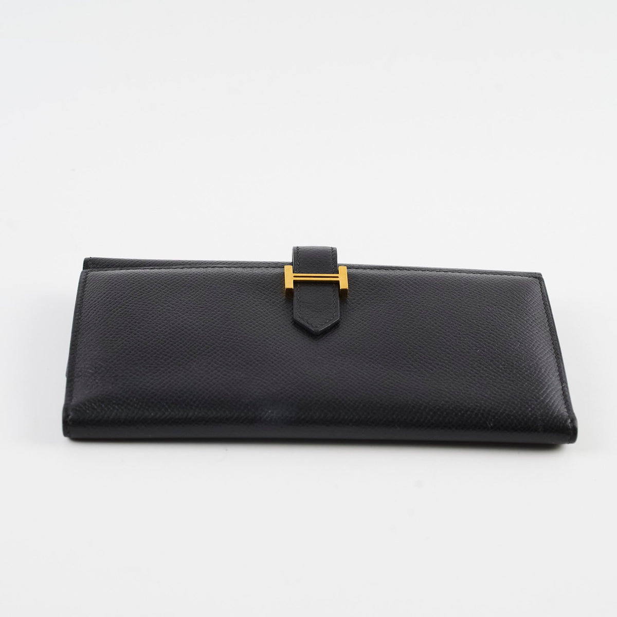 Hermes Bearn Wallet Epsom Black N Square Stamp - photo 4