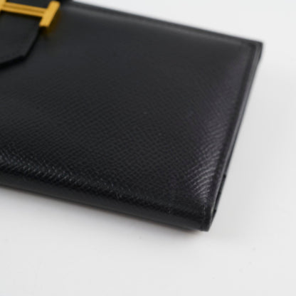 Hermes Bearn Wallet Epsom Black N Square Stamp - photo 11