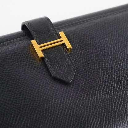 Hermes Bearn Wallet Epsom Black N Square Stamp - photo 14