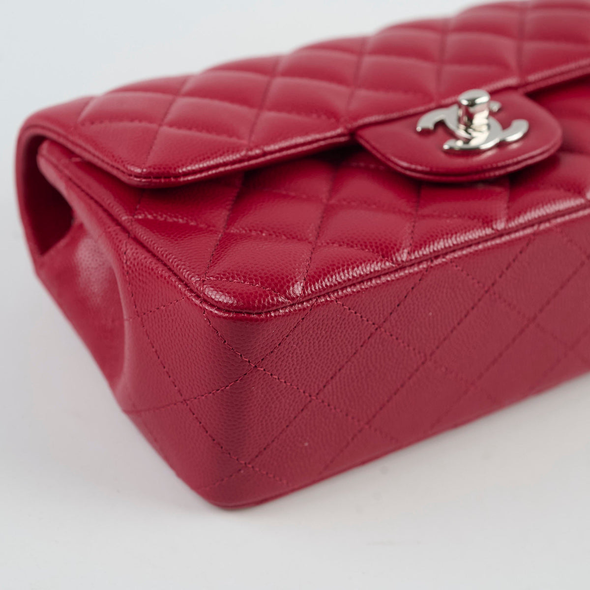 Chanel Caviar Mini Rectangular Red Series 26 - photo 11