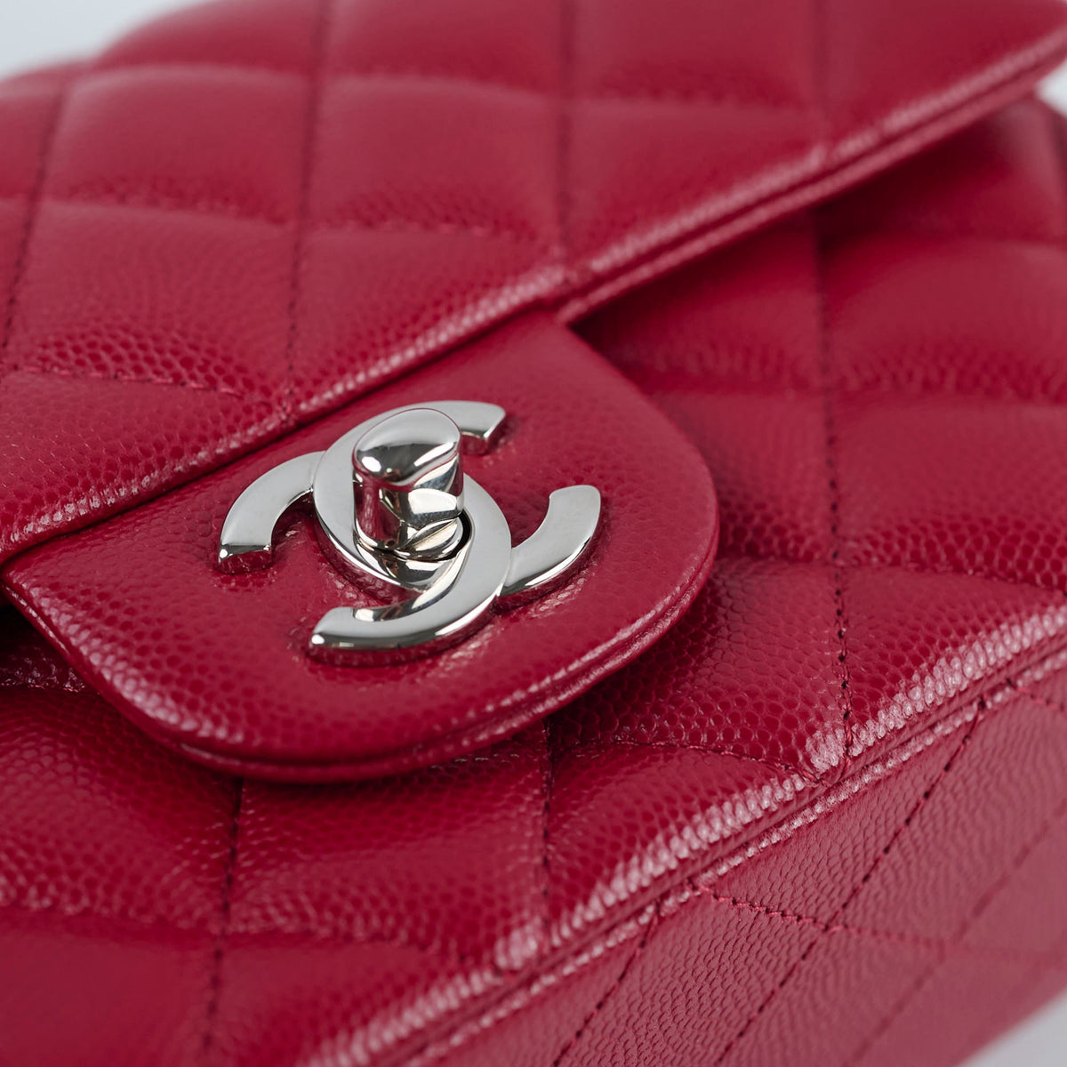 Chanel Caviar Mini Rectangular Red Series 26 - photo 12