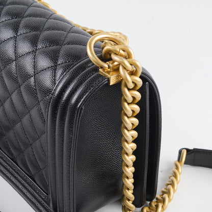 Chanel Caviar Old Medium Bag Black Series 28 - photo 5