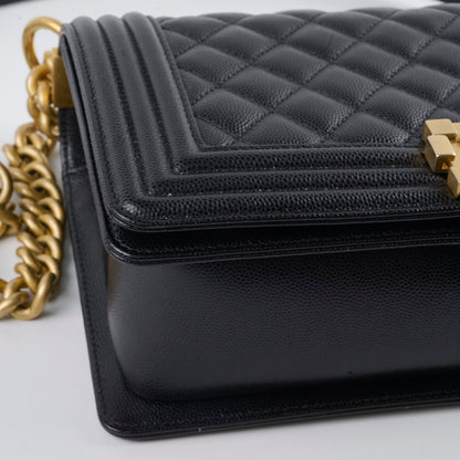 Chanel Caviar Old Medium Bag Black Series 28 - photo 12
