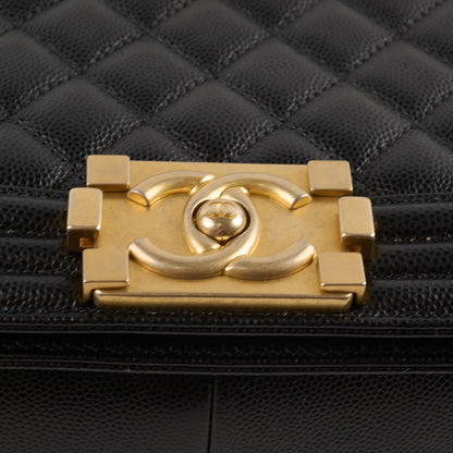 Chanel Caviar Old Medium Bag Black Series 28 - photo 18
