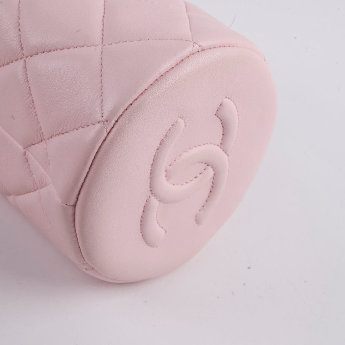 Chanel Micro Drawstring Bucket Bag Light Pink Series 32 - photo 6
