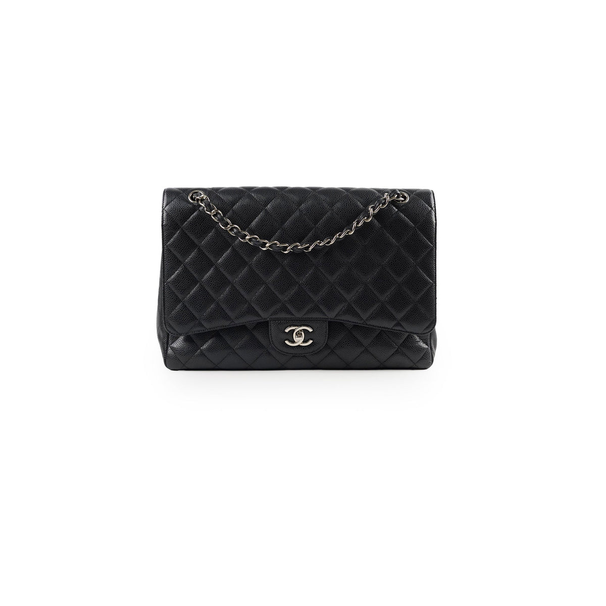 Chanel Caviar Maxi Single Flap Black Series 13 - photo 1