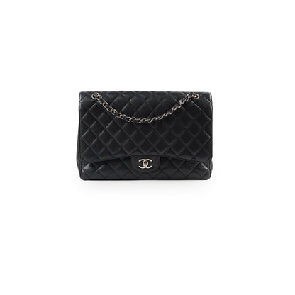 Chanel Caviar Maxi Single Flap Black Series 13 - photo 1