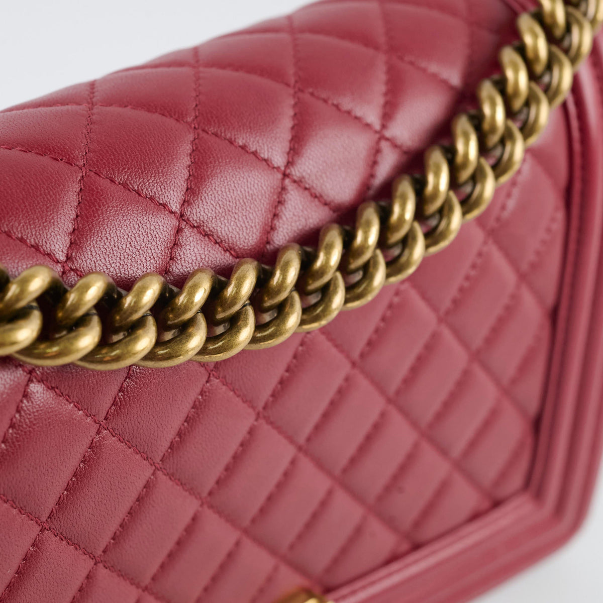 Chanel Old Medium Lambskin Red Series 19 - photo 13