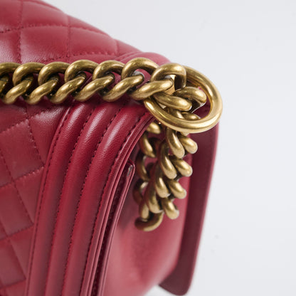 Chanel Old Medium Lambskin Red Series 19 - photo 5