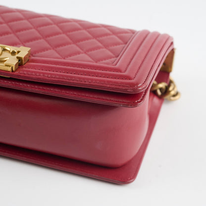 Chanel Old Medium Lambskin Red Series 19 - photo 15