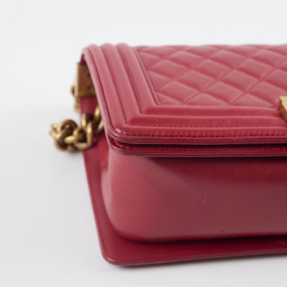 Chanel Old Medium Lambskin Red Series 19 - photo 14
