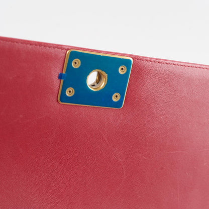 Chanel Old Medium Lambskin Red Series 19 - photo 11
