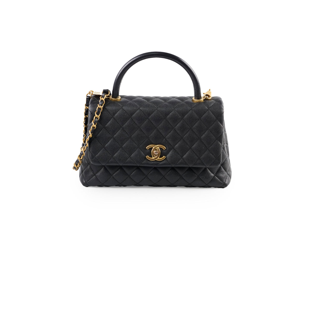 Chanel Medium Coco Handle Black Caviar - photo 1