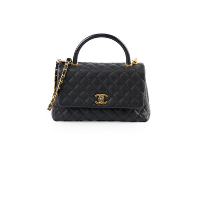 Chanel Medium Coco Handle Black Caviar - photo 1