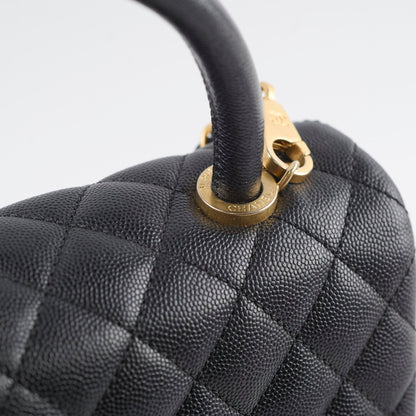 Chanel Medium Coco Handle Black Caviar - photo 11