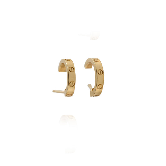 Cartier Love Hoop Earrings Small Model Yellow Gold 2021 - photo 1