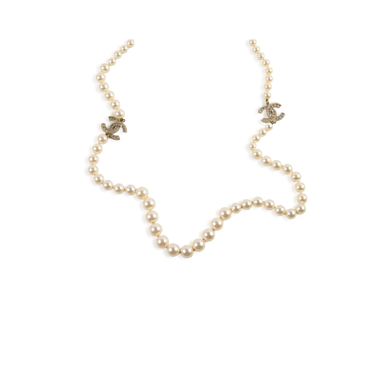Chanel CC Logo Pearl Necklace - photo 1