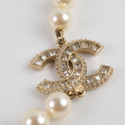 Chanel CC Logo Pearl Necklace - photo 6