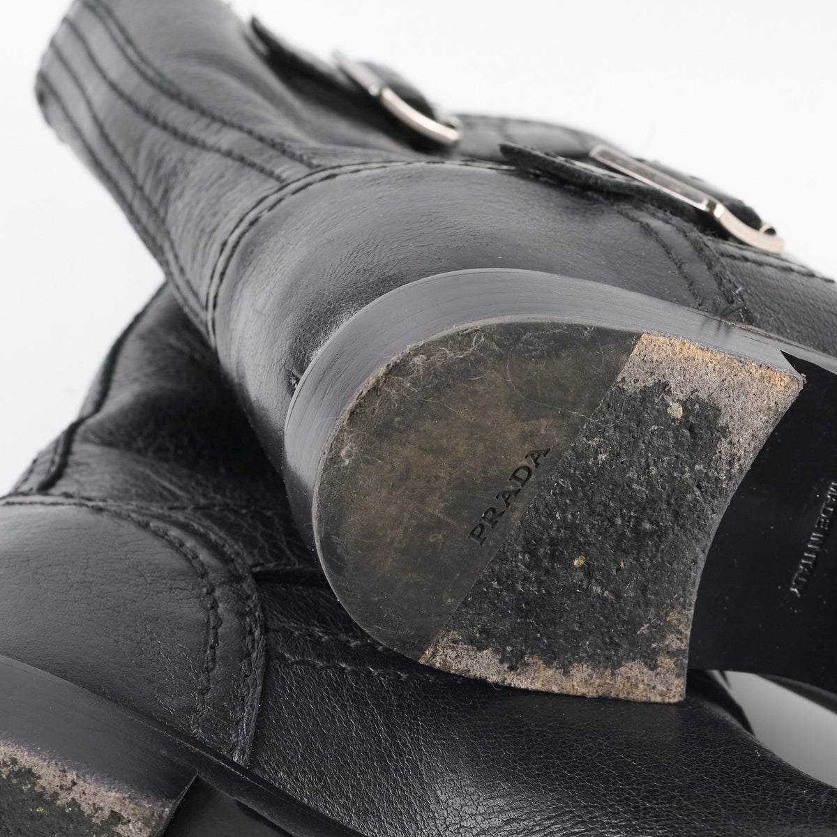 Prada Leather Boots Black Size 37 - photo 13