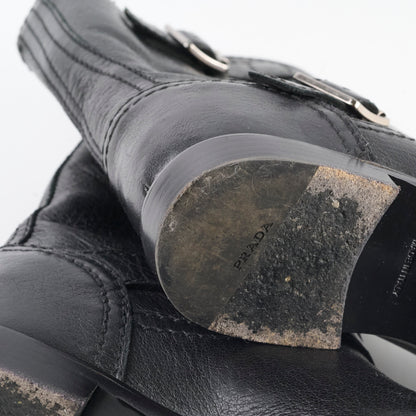Prada Leather Boots Black Size 37 - photo 13