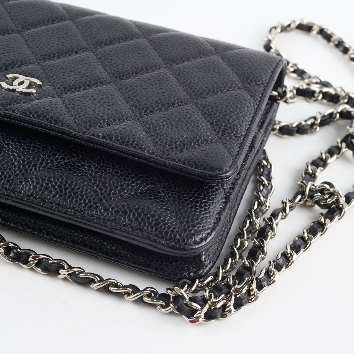 Chanel Wallet On Chain WOC Caviar Black - photo 15