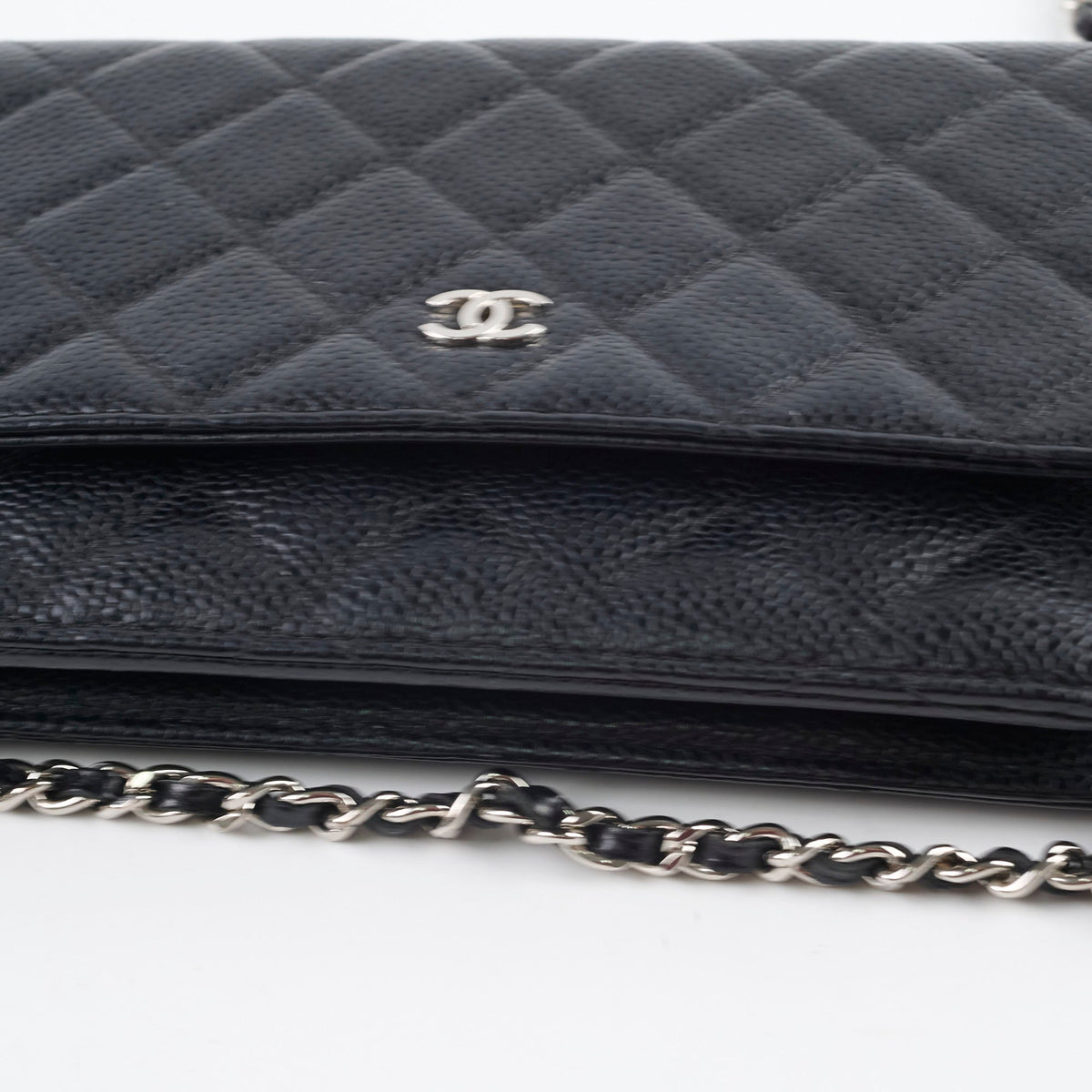 Chanel Wallet On Chain WOC Caviar Black - photo 14