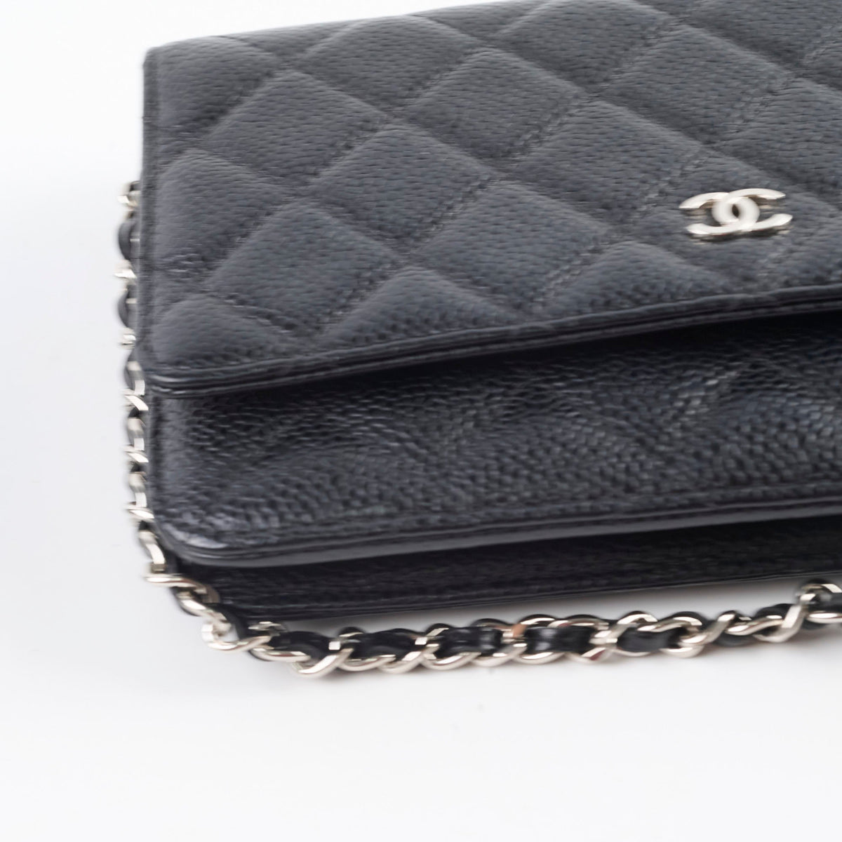 Chanel Wallet On Chain WOC Caviar Black - photo 13